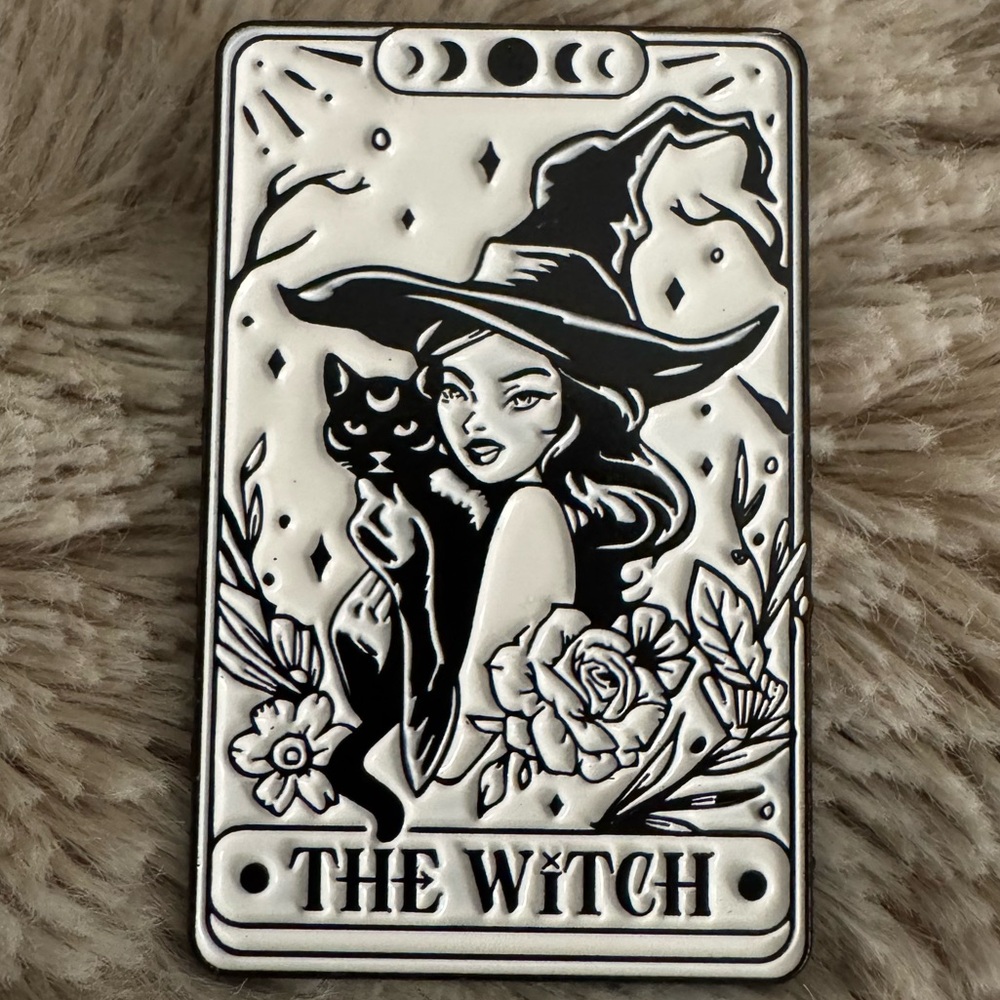 The Witch Tarot Card Enamel Pin